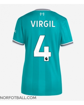 Billige Fotballdrakt Liverpool Virgil van Dijk #4 Replika Tredjedrakt Dame 2025-26 Kortermet Billige Fotballdrakt Liverpool Virgil van Dijk #4 Replika Tredjedrakt Dame 2025-26 Kortermet